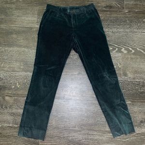 ETRO corduroy green slim pants
